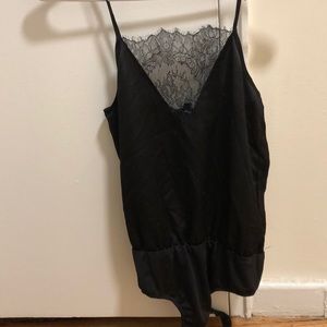Black lace bodysuit